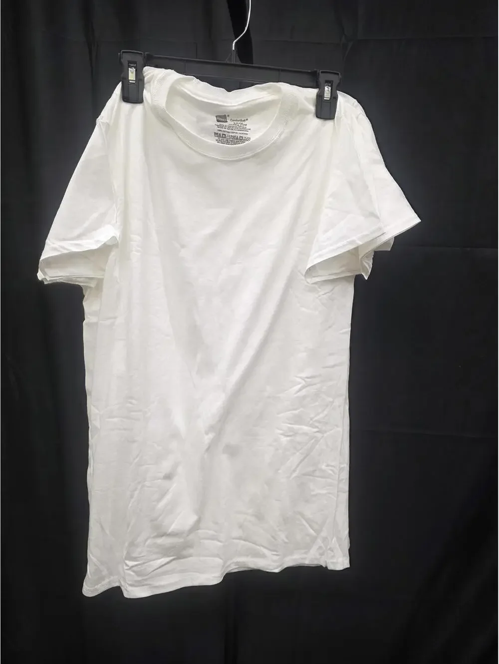 HANES MEN’S COTTON MOISTURE‑WICKING CREW UNDERSHIRTS 6‑PACK WHITE SIZE SMALL